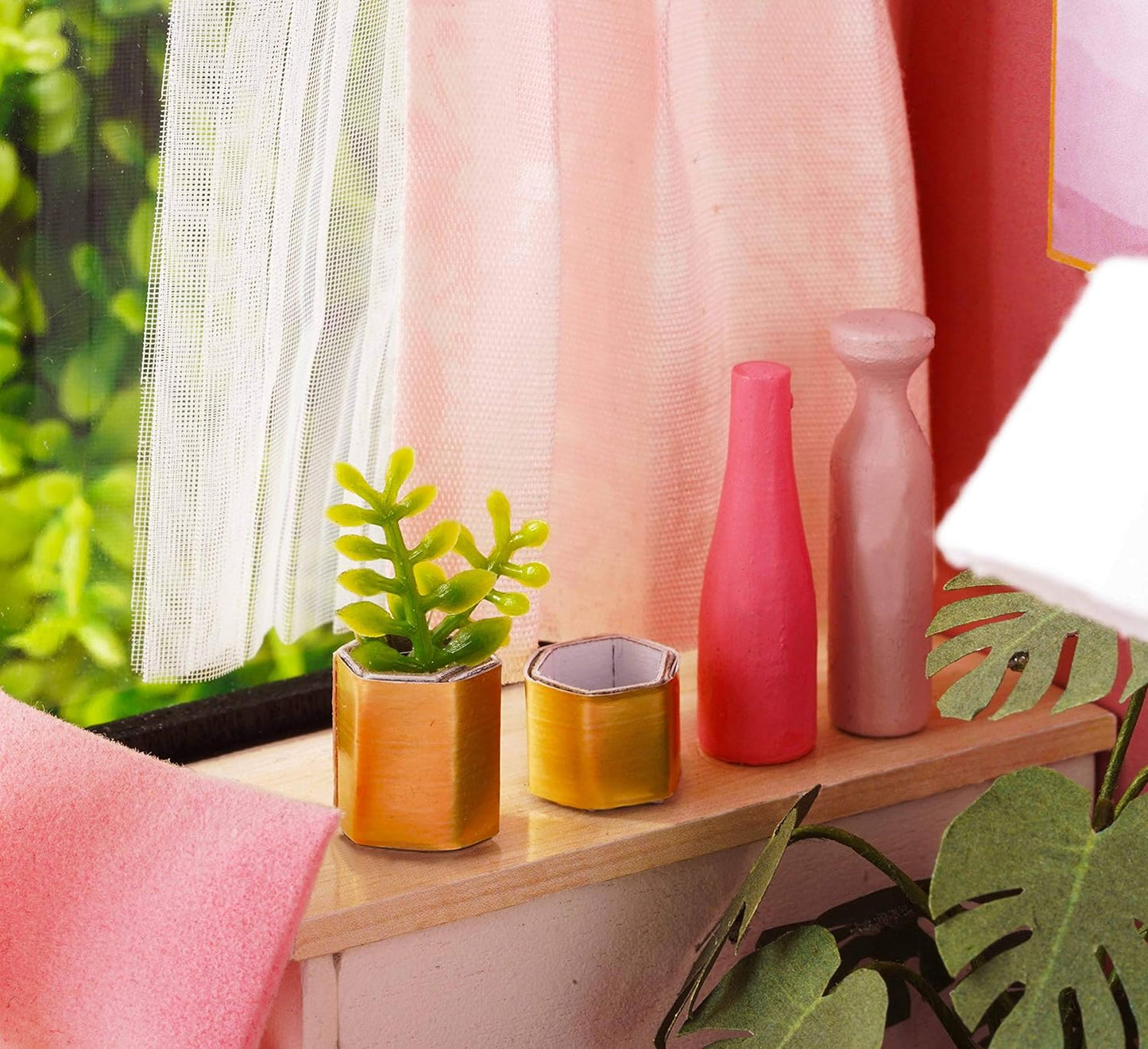 Kit de salle de poupée bricolage de rêve rose