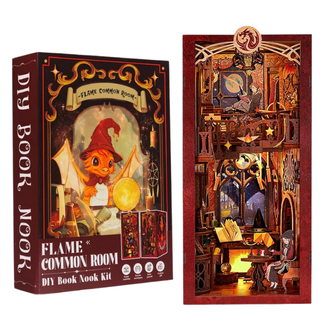 Kit de coix de livre de bricolage mignon de la flamme de flamme bricolage