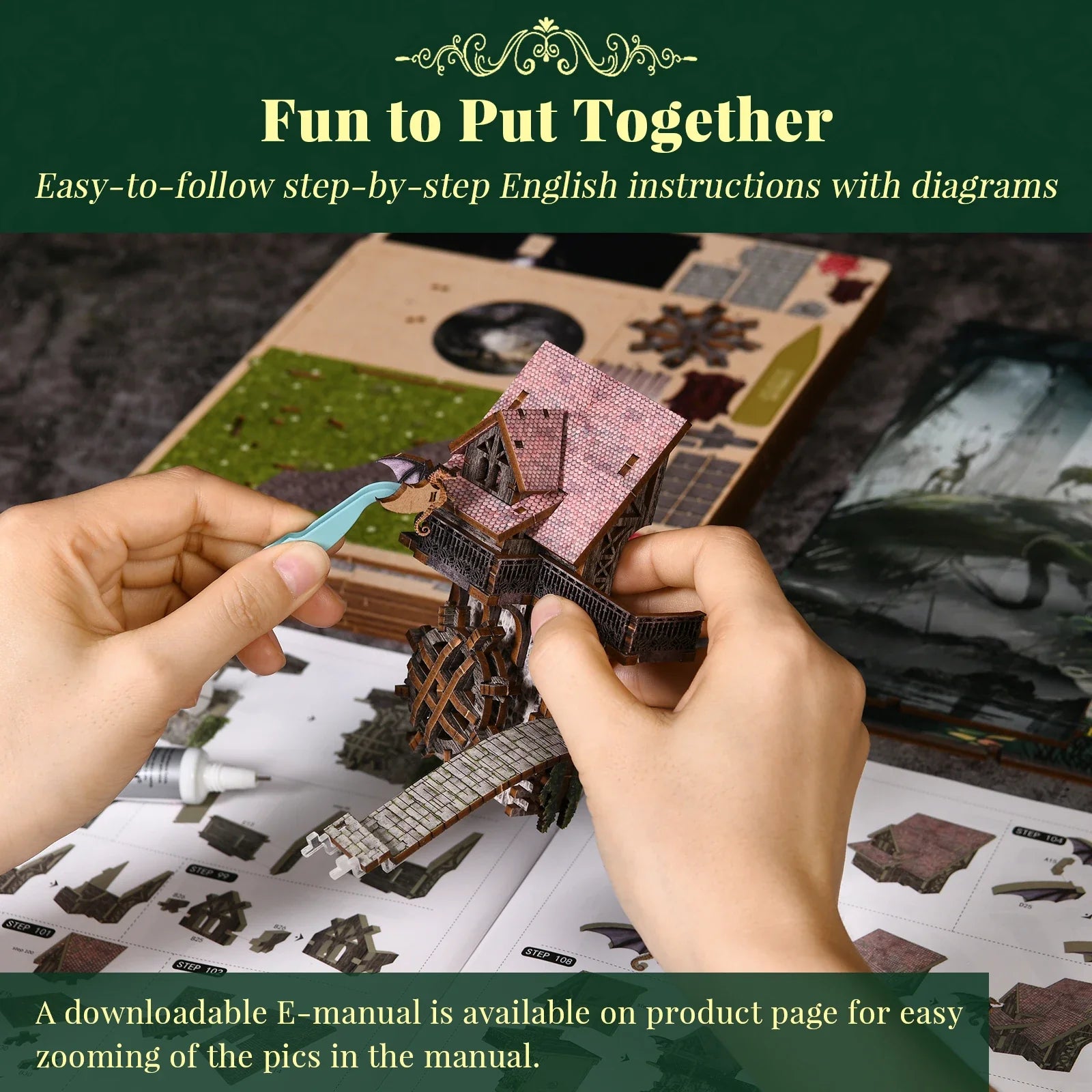 Alice in Wonderland Down The Rabbit DIY Book Nook Kit - Book Nook Kit