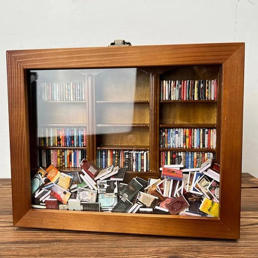 Anxiety Relief Miniature Bookshelf - Book Nook Kit
