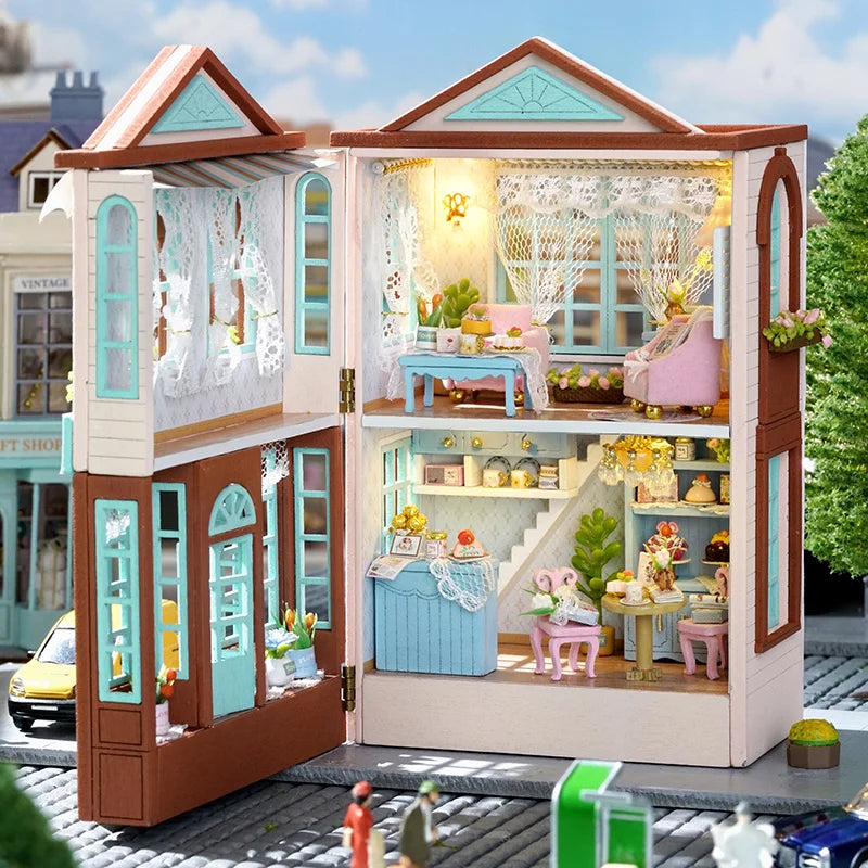 Kit de maison de poupée bricolage mignon mignbee mini villa