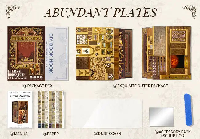 CUTEBEE Book Nook Kit Sets - Book Nook Kit