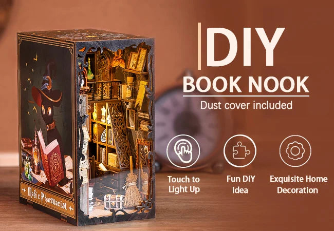 CUTEBEE Book Nook Kit Sets - Book Nook Kit