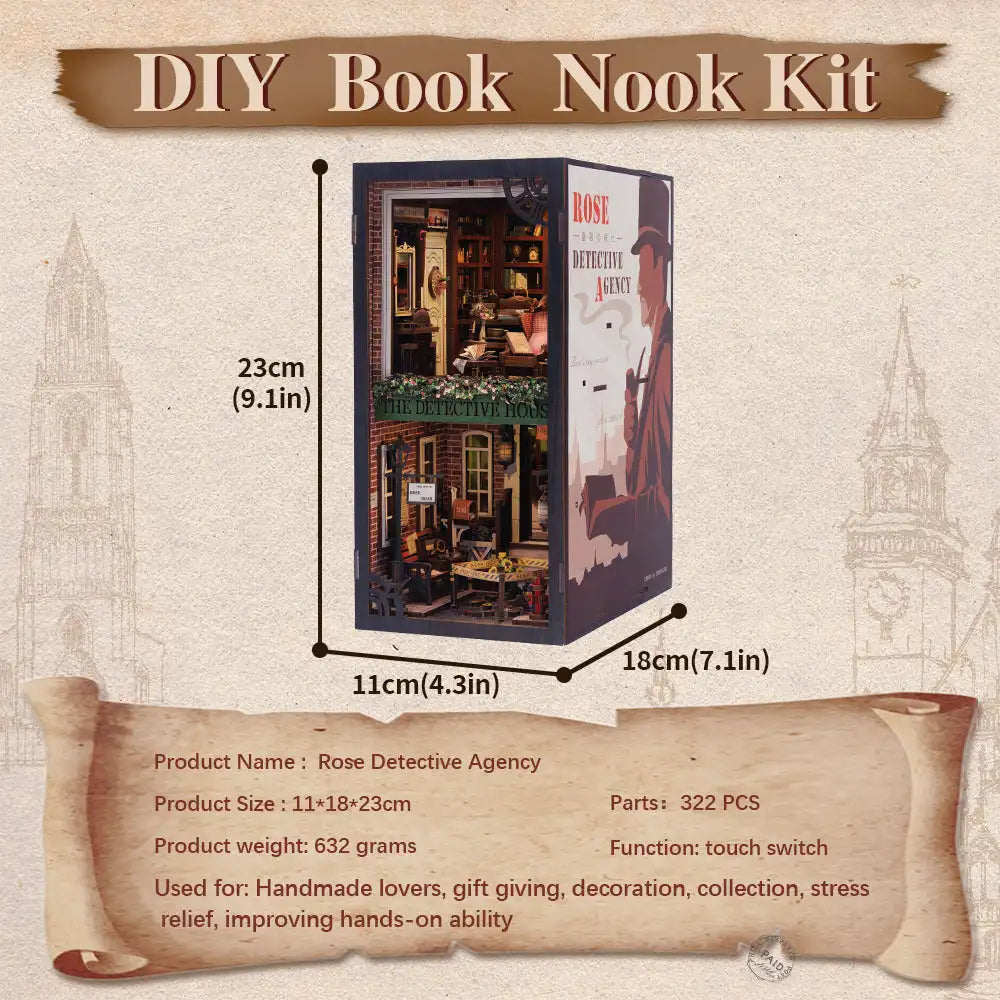 CUTEBEE Book Nook Kit Sets - Book Nook Kit