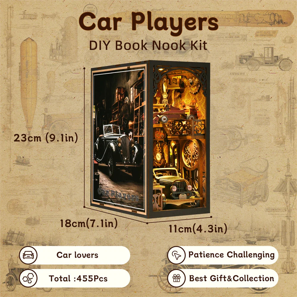 Car Players DIY Book Nook Kit - Book Nook Kit