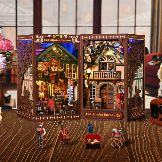 Cat Affairs Bureau Miniature Book Nook Kit