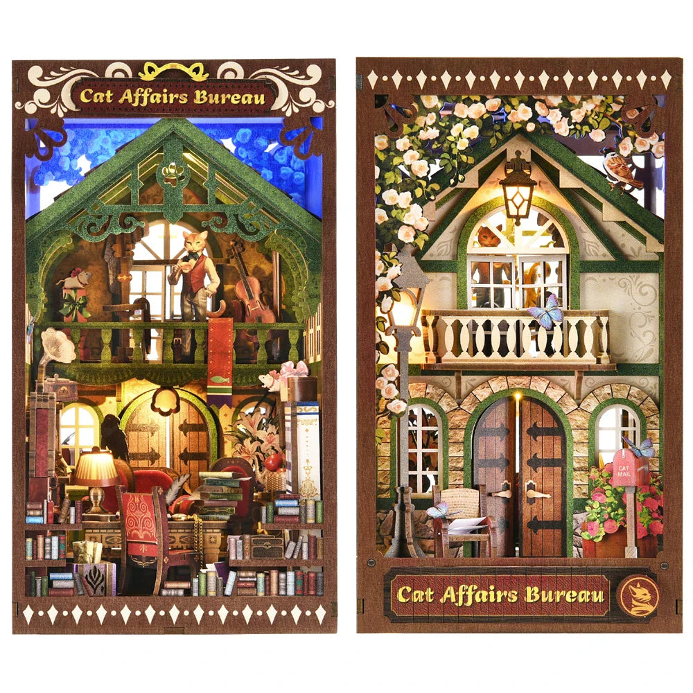 Cat Affairs Bureau Miniature Book Nook Kit
