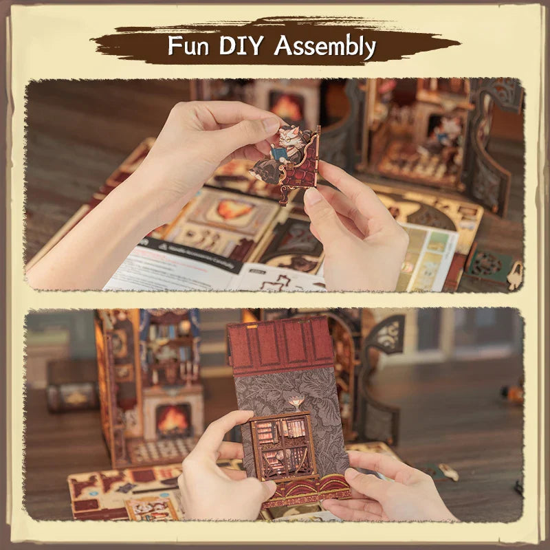 Count Cat’s Study – Wizard’s Book Nook for Magical Minds - Book Nook Kit