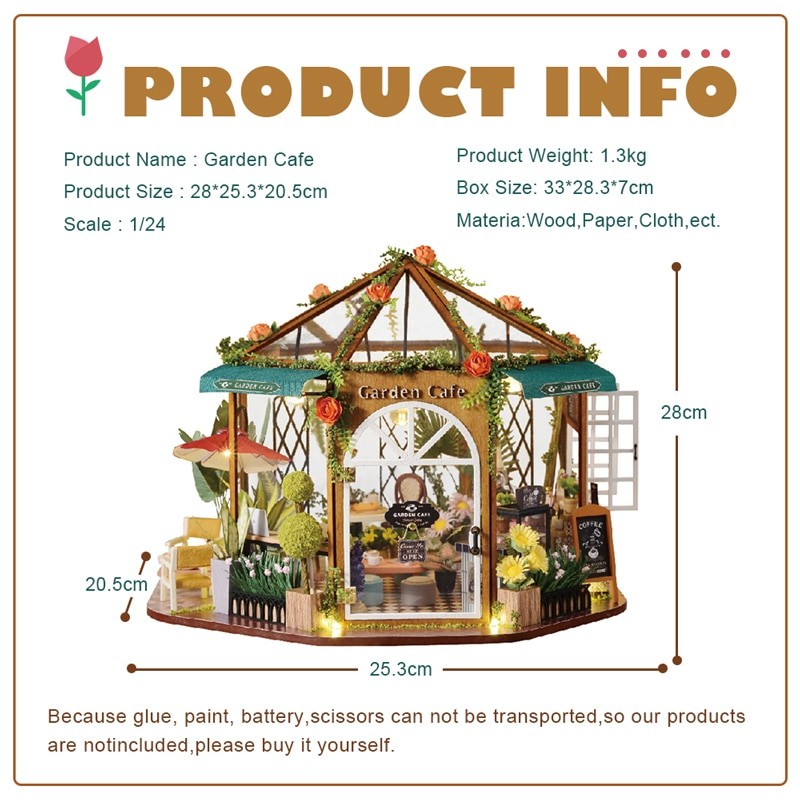 Kit de poupée de bricolage Cafe Garden