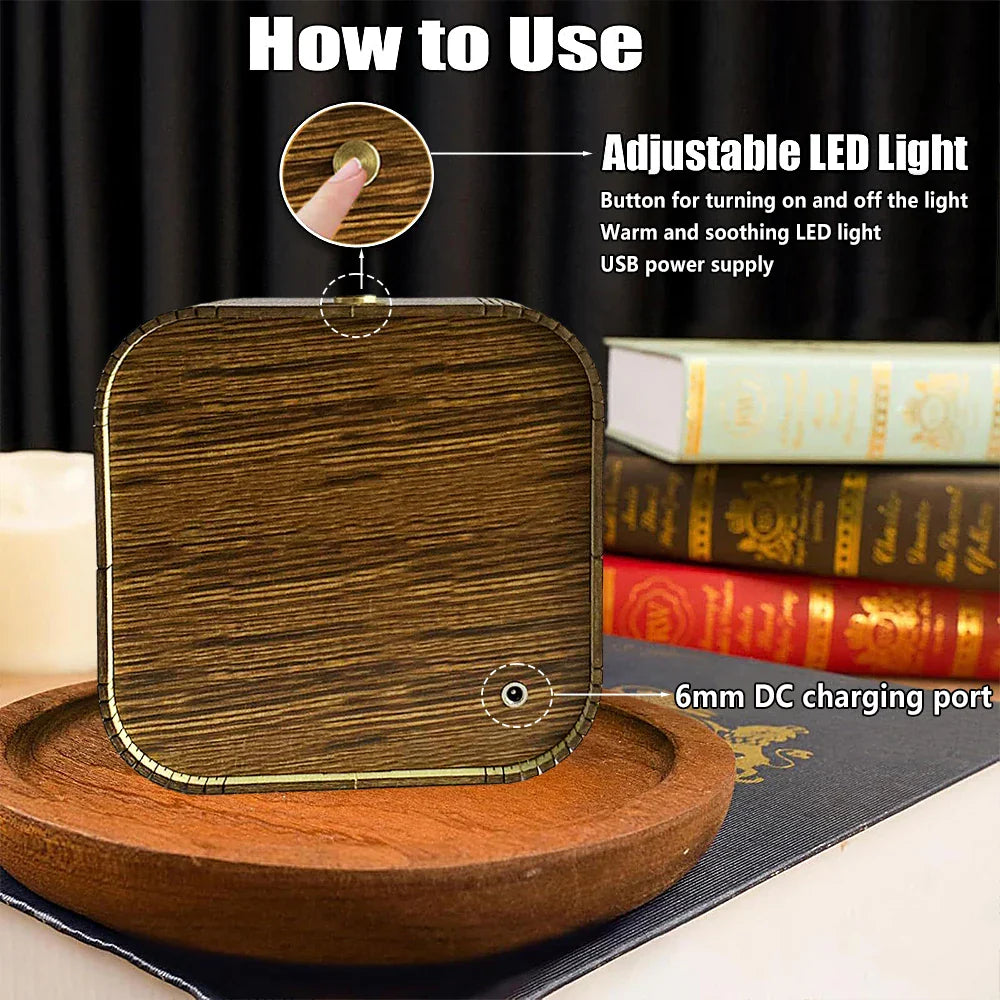 Gnome Village Wooden DIY Night Light