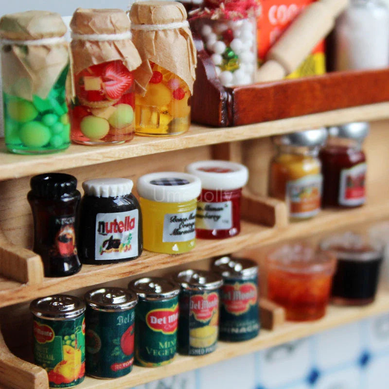 1:6 Miniature Kitchen Knife Set – Dollhouse Decor