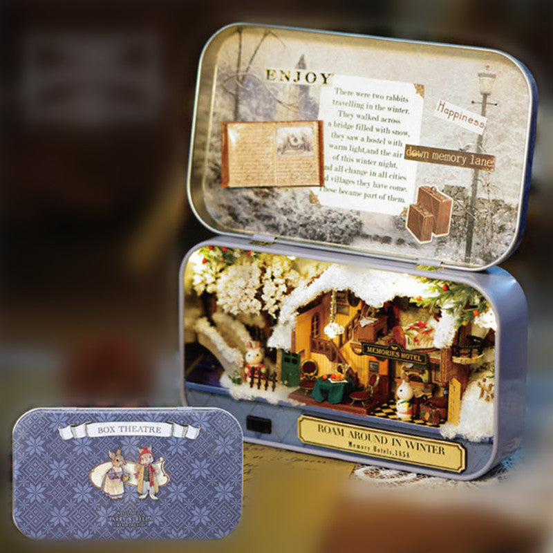 Miniature Tin Box Theatre "Roam Around in Winter"