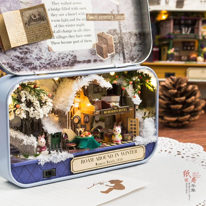 Miniature Tin Box Theatre "Roam Around in Winter"
