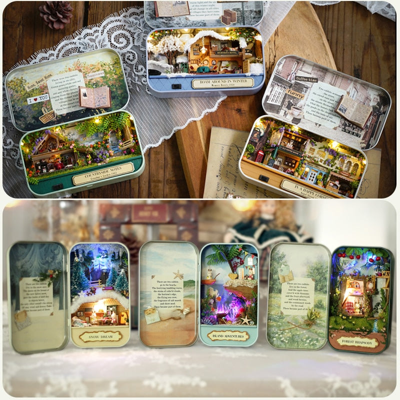 Miniature Tin Box Theatre "Roam Around in Winter"