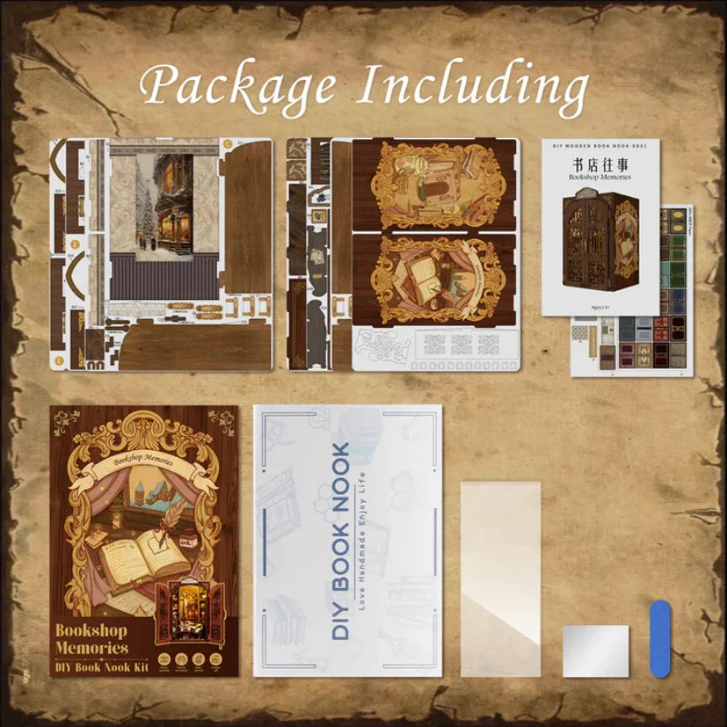 Owl Bookstore DIY Booknook Kit