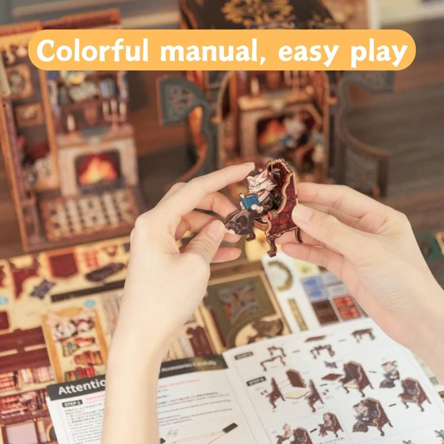 Owl Bookstore DIY Booknook Kit