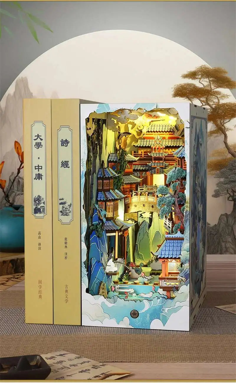 Penglai Wonderland Book Nook – Mystical Chinese Fantasy DIY Kit