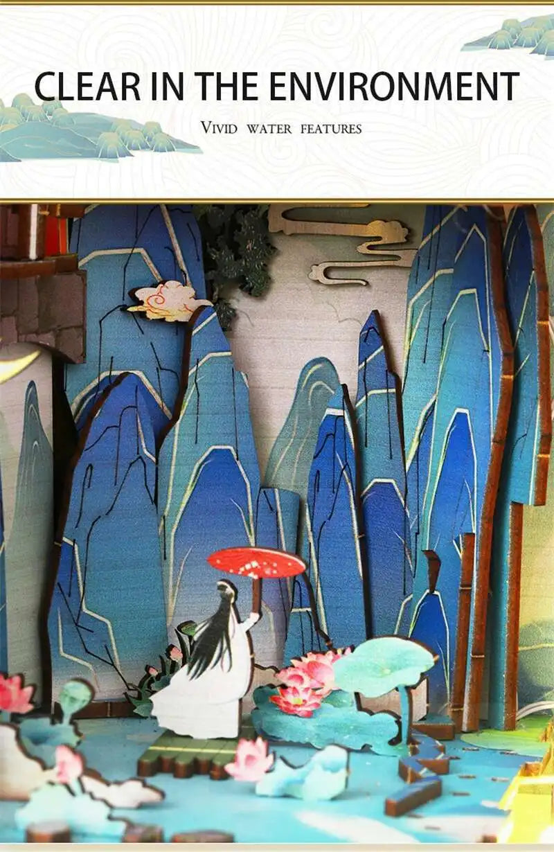 Penglai Wonderland Book Nook – Mystical Chinese Fantasy DIY Kit
