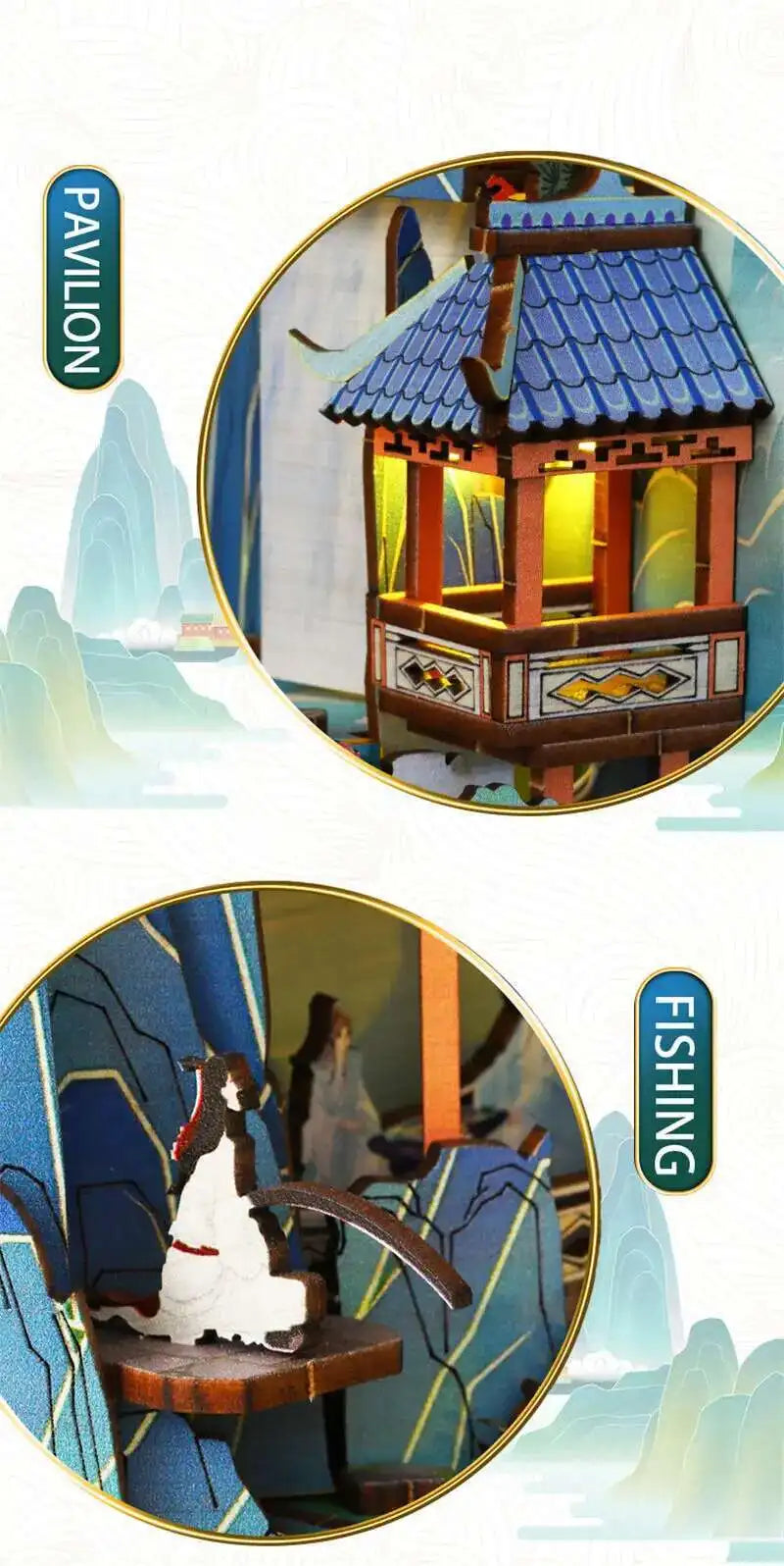 Penglai Wonderland Book Nook – Mystical Chinese Fantasy DIY Kit