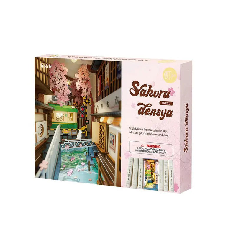 Rolife Sakura Densya TGB01 DIY Book Nook Kit - Book Nook Kit