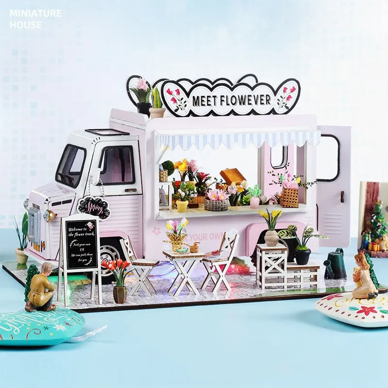 Rencontrez le kit de magasin de poupées de bricolage à fleurs