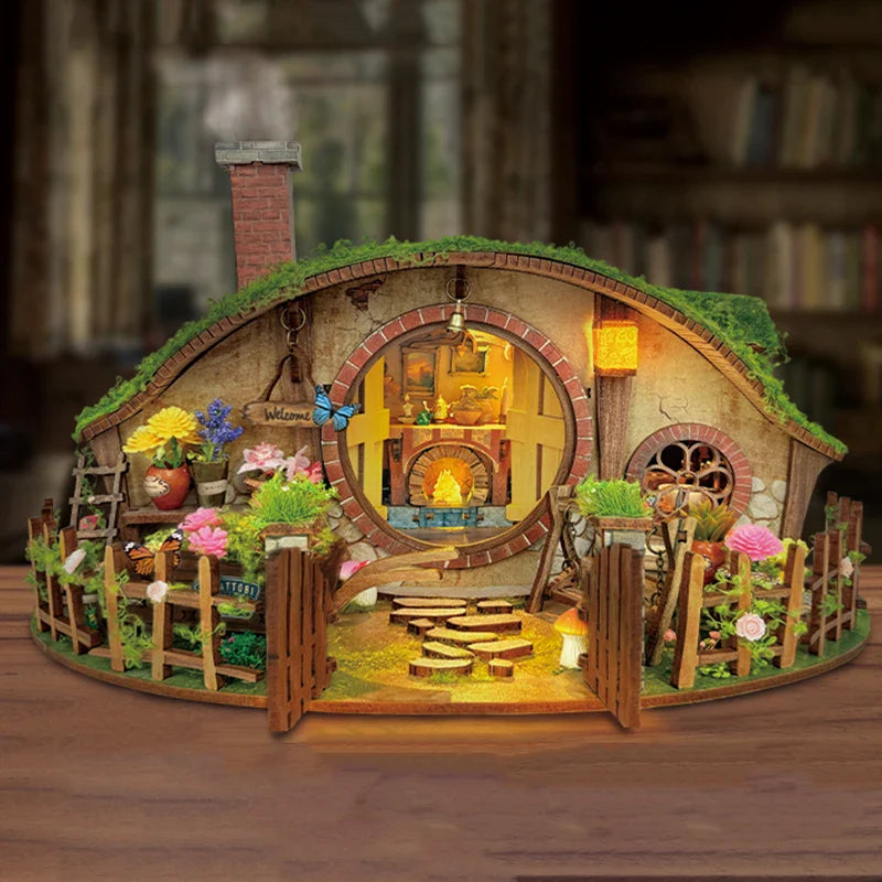 Magic Ring House DIY Book Nook Kit (Hobbit Style Miniature)