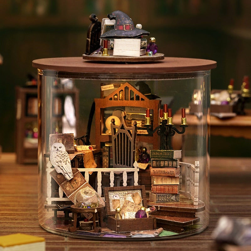 Kit de maison de poupée de bricolage en verre magique