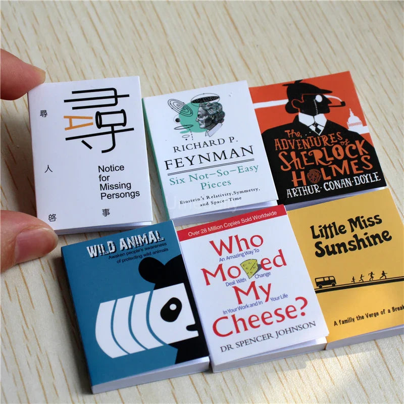 Miniature Books & Magazines – 1/6 Scale Dollhouse Decor