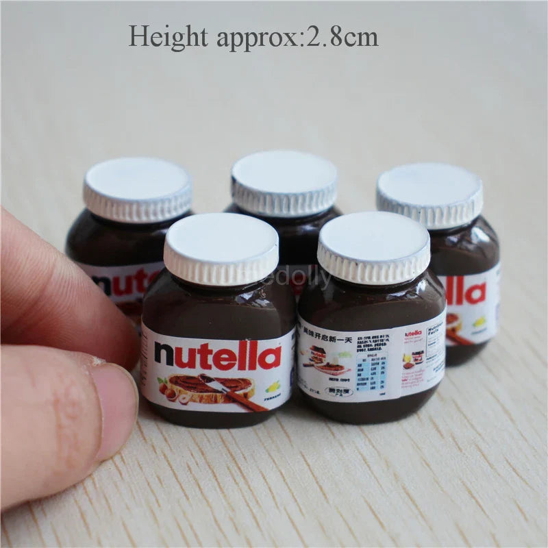 Miniature Branded Spread Bottle Set (5PCS) – 1/6 & 1/12 Scale