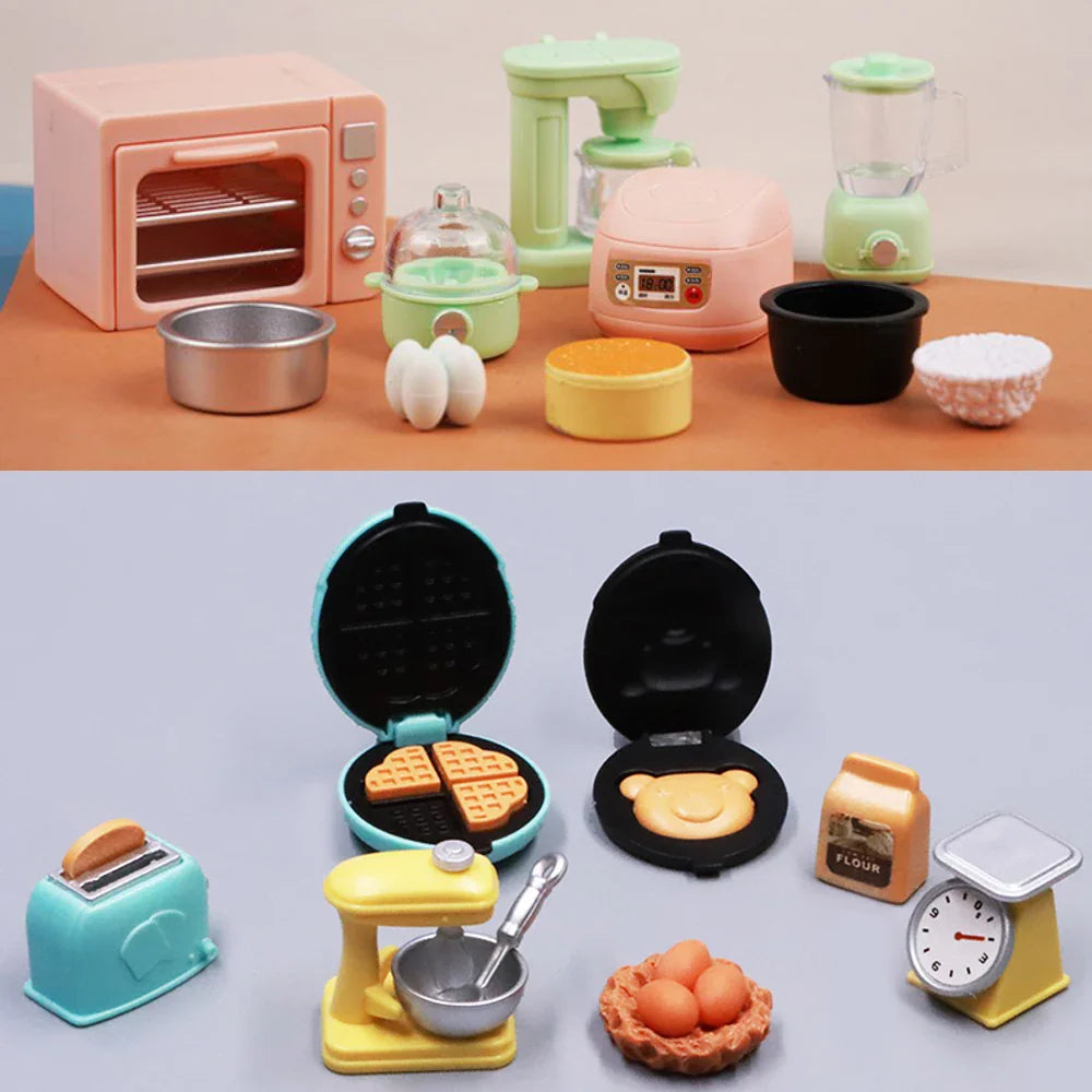 Miniature Cooking Set – 1:12 Scale Dollhouse Kitchen Accessories