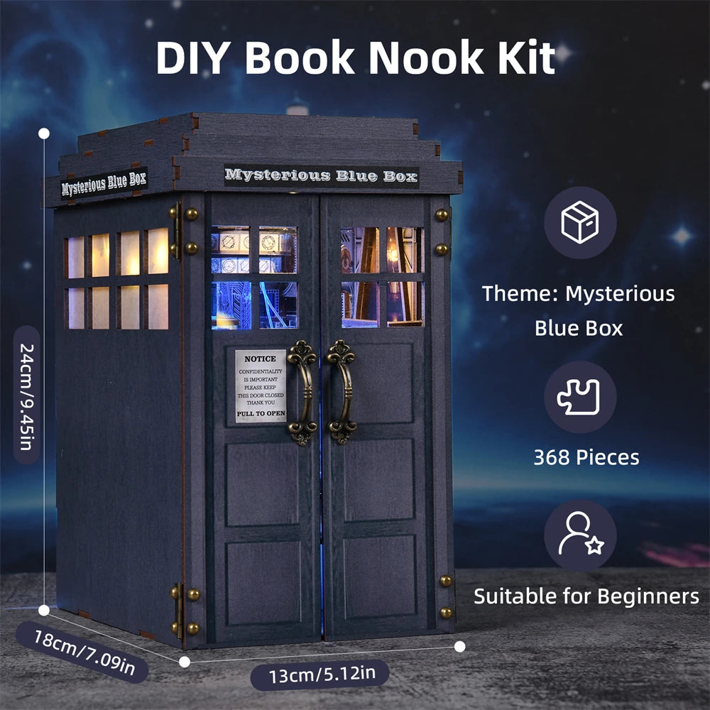 Doctor Who DIY Book Nook Kit - Mysterious Blue Box