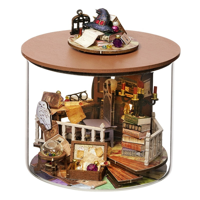 Kit de maison de poupée de bricolage en verre magique
