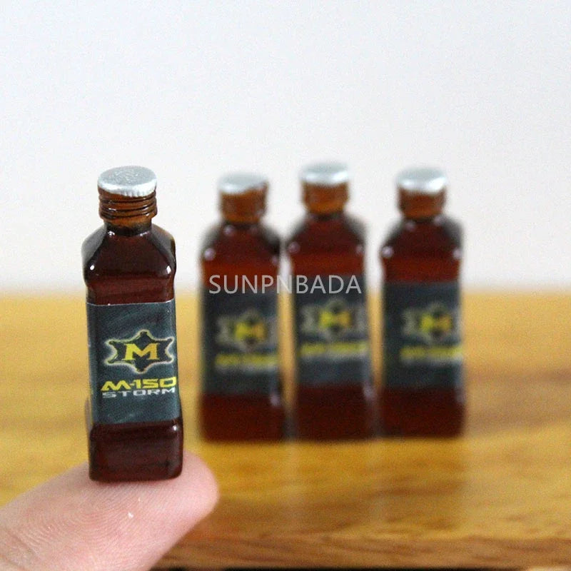 1/6 Scale Miniature Wine & Whisky Bottle Set for Dollhouse & BJD