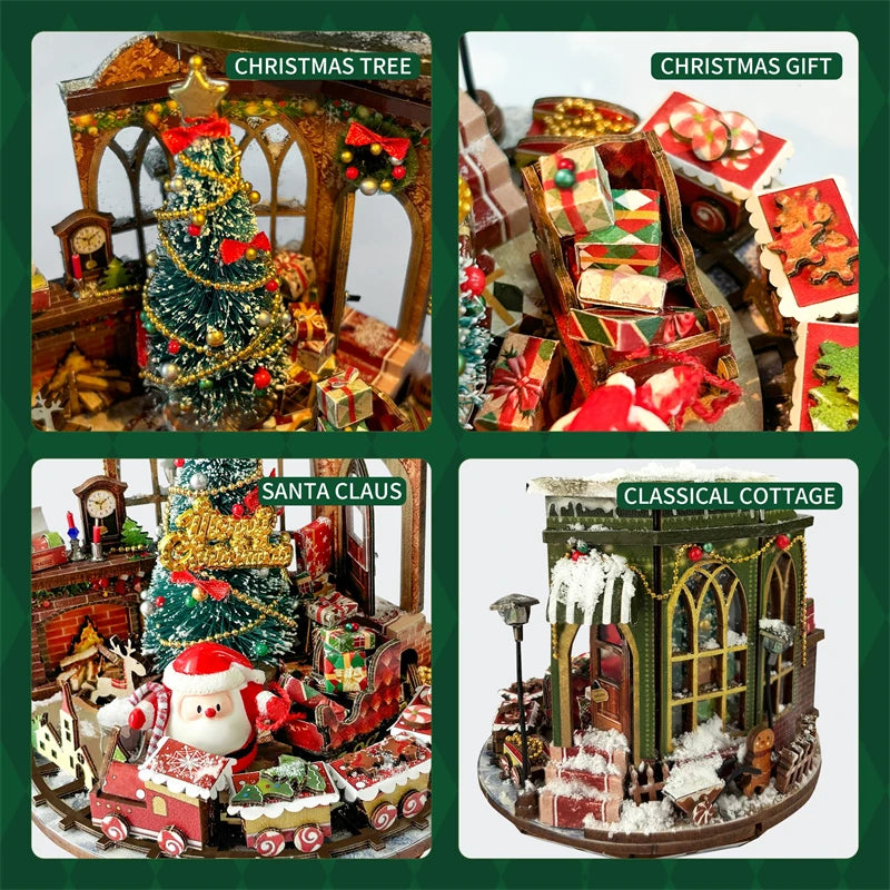 Potions Generation DIY Wooden Miniature Magic Bunker with LED Lights