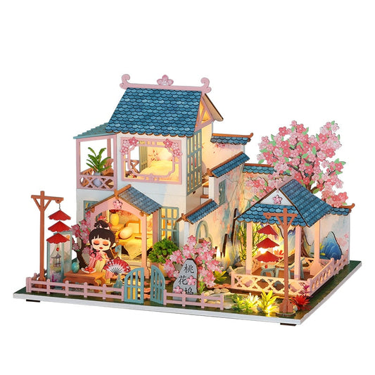 Peach Blossom DIY Casa Dollhouse Kit