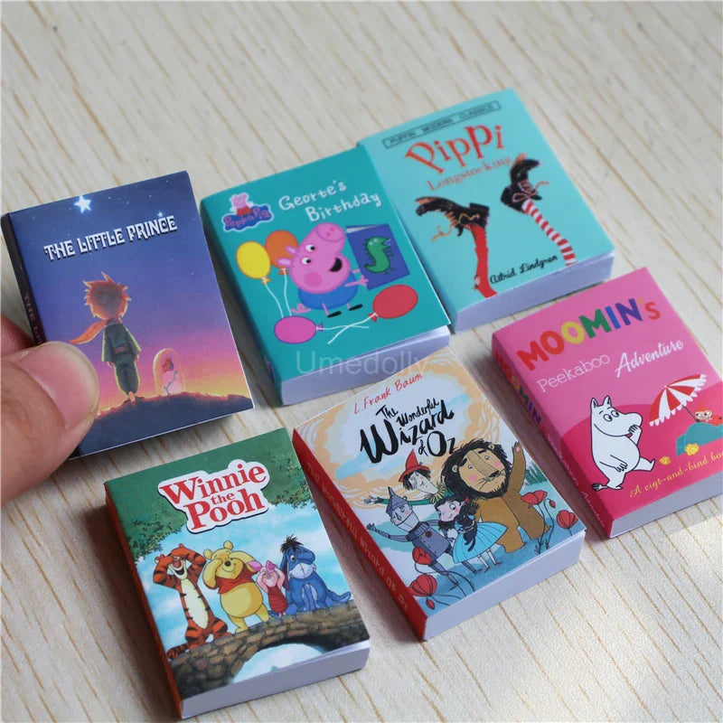 Miniature Books & Magazines – 1/6 Scale Dollhouse Decor