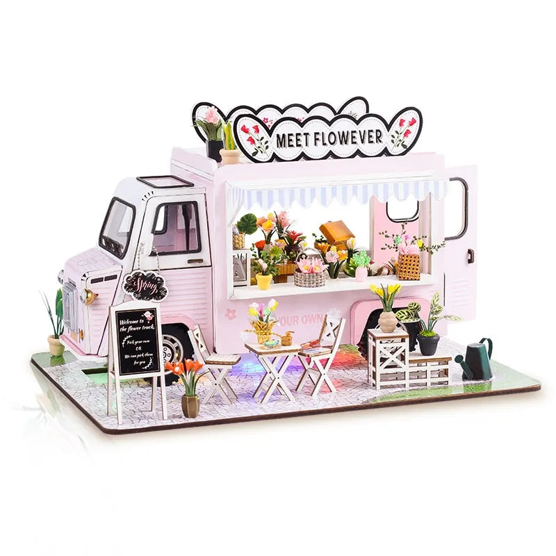 Rencontrez le kit de magasin de poupées de bricolage à fleurs