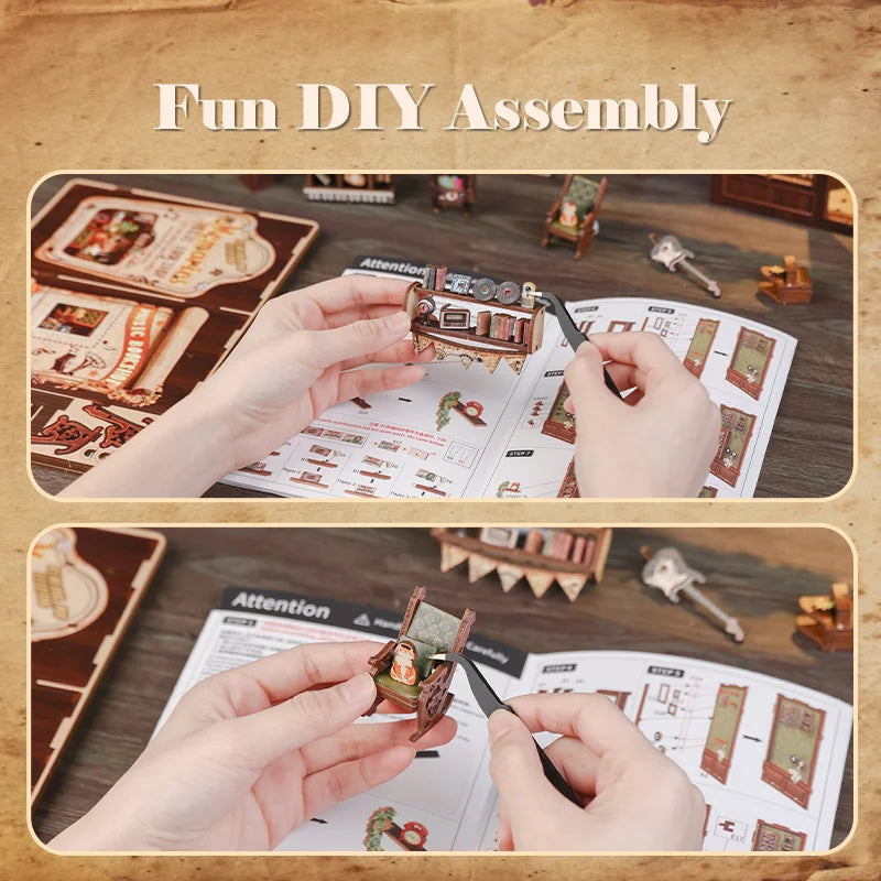 Owl Bookstore DIY Booknook Kit