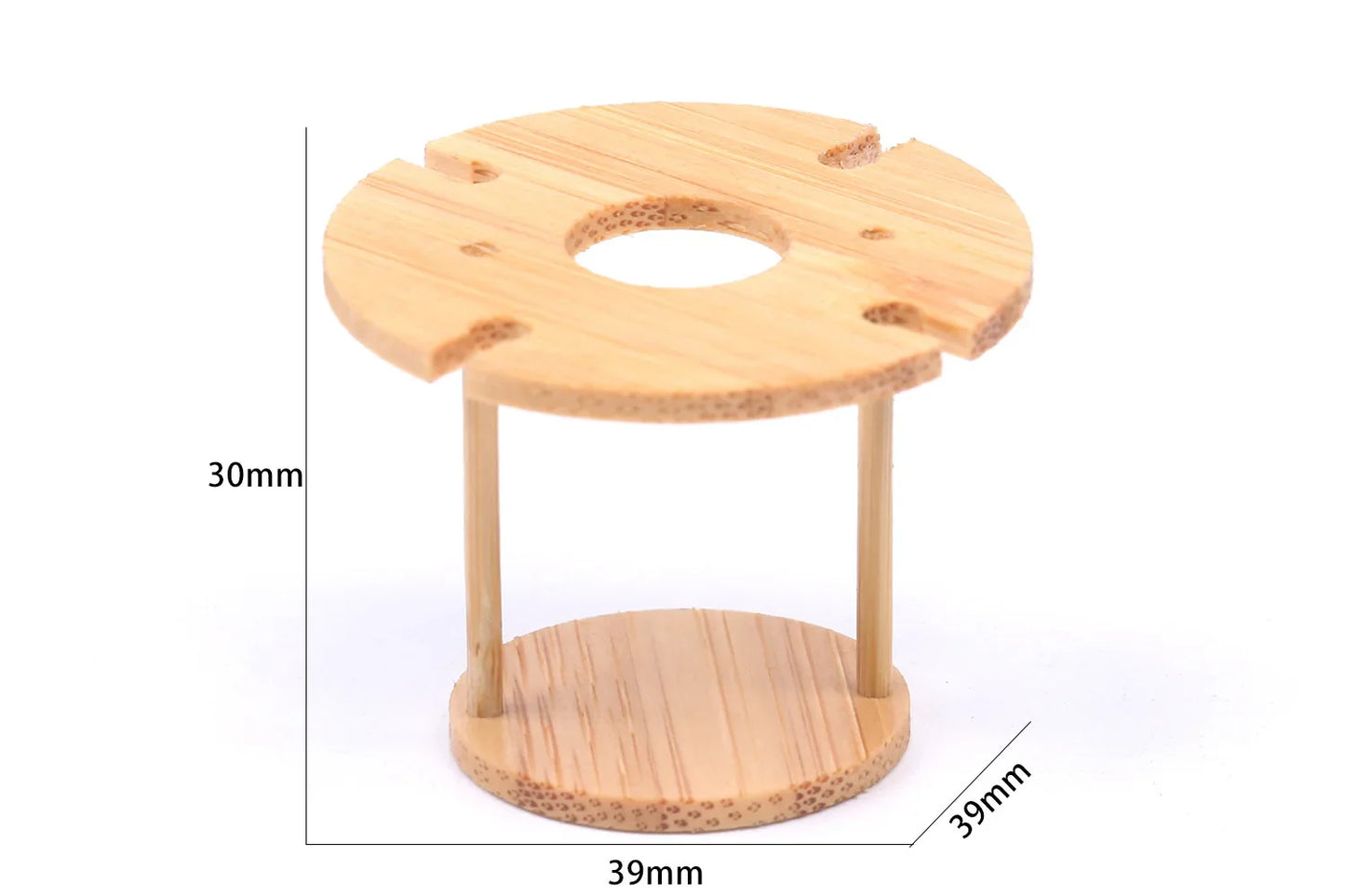 Miniature Bamboo Wine Rack Set for 1:6 Dollhouse