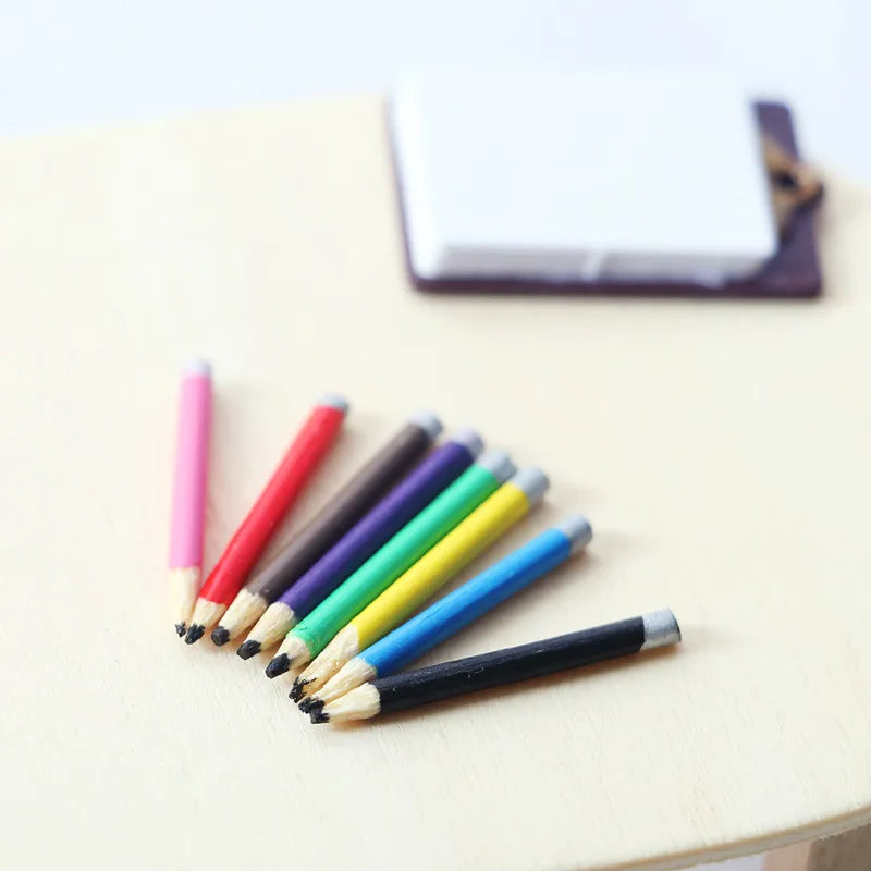 Miniature Dollhouse Colored Pencils – Set of 8