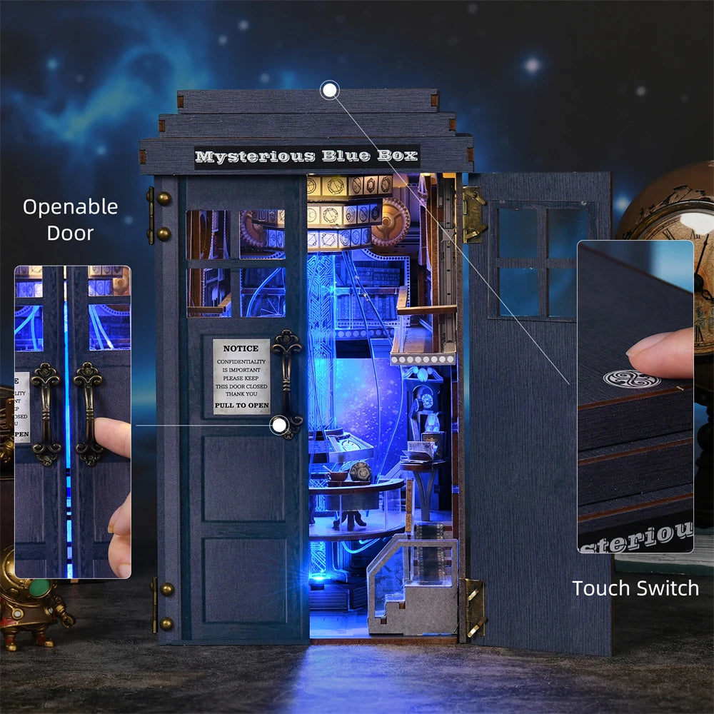Doctor Who DIY Book Nook Kit - Mysterious Blue Box