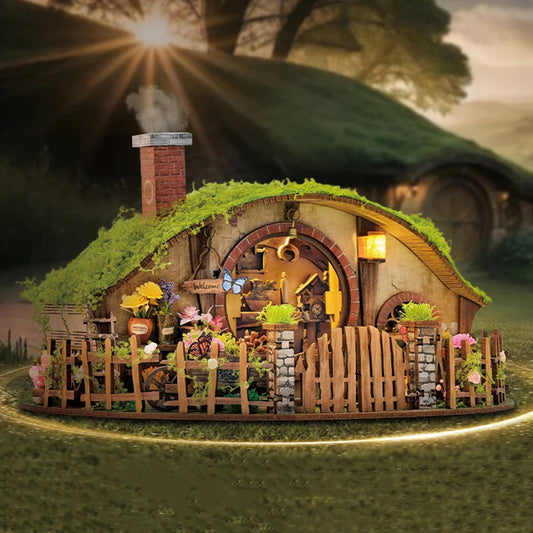 Magic Ring House DIY Book Nook Kit (Hobbit Style Miniature)