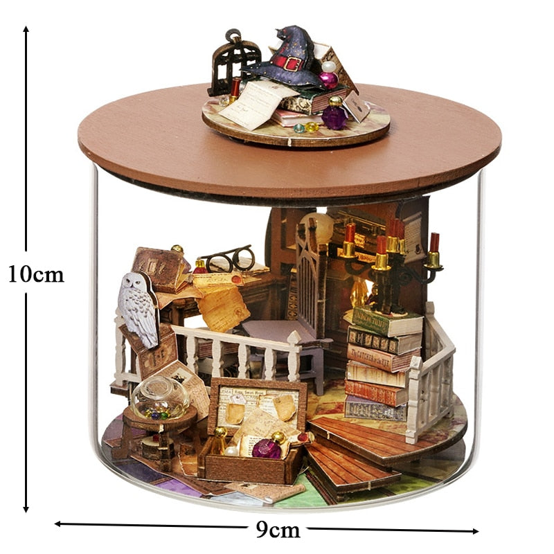 Kit de maison de poupée de bricolage en verre magique