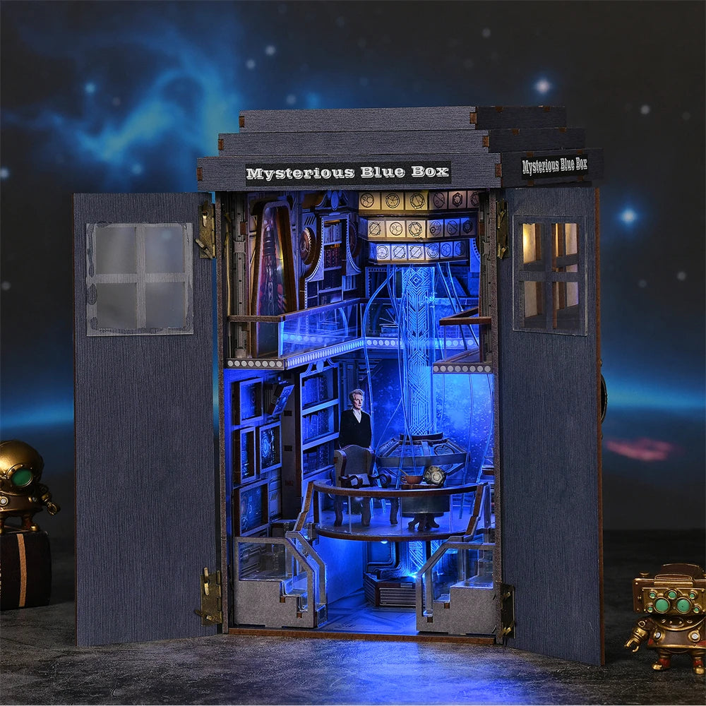 Doctor Who DIY Book Nook Kit - Mysterious Blue Box