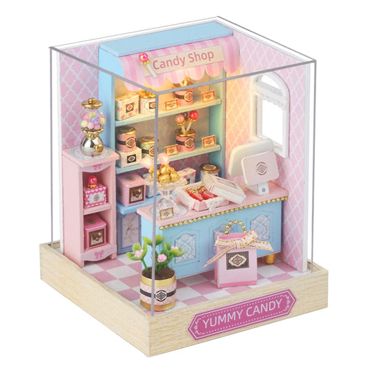 Mini Casa Candy Shop DIY Dollhouse Kit