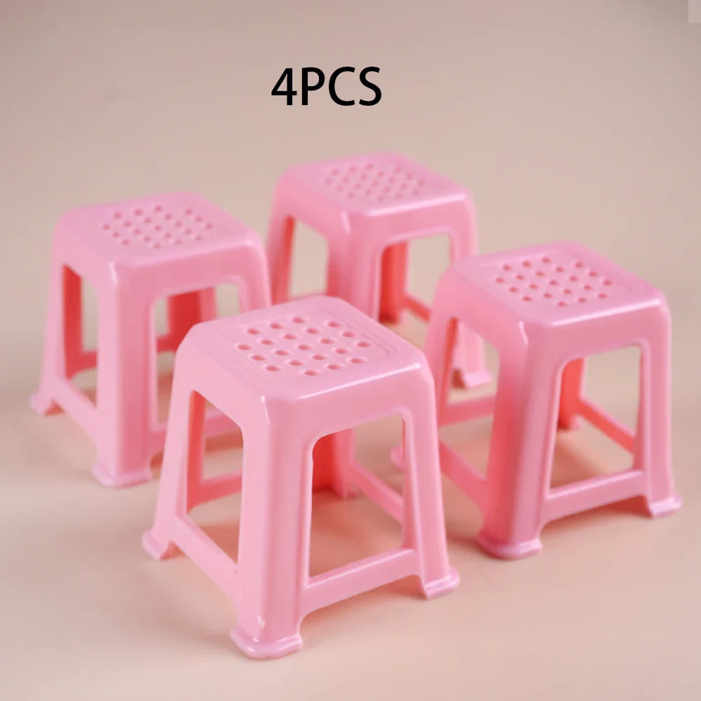 Mini Mahjong Table Set – 1:12 Scale Dollhouse Furniture