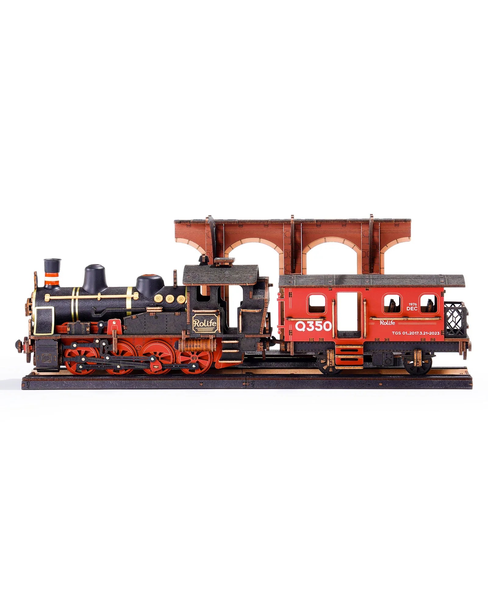 Steam Journey 3D Wooden Train Puzzle by Rolife - Book Nook Kit