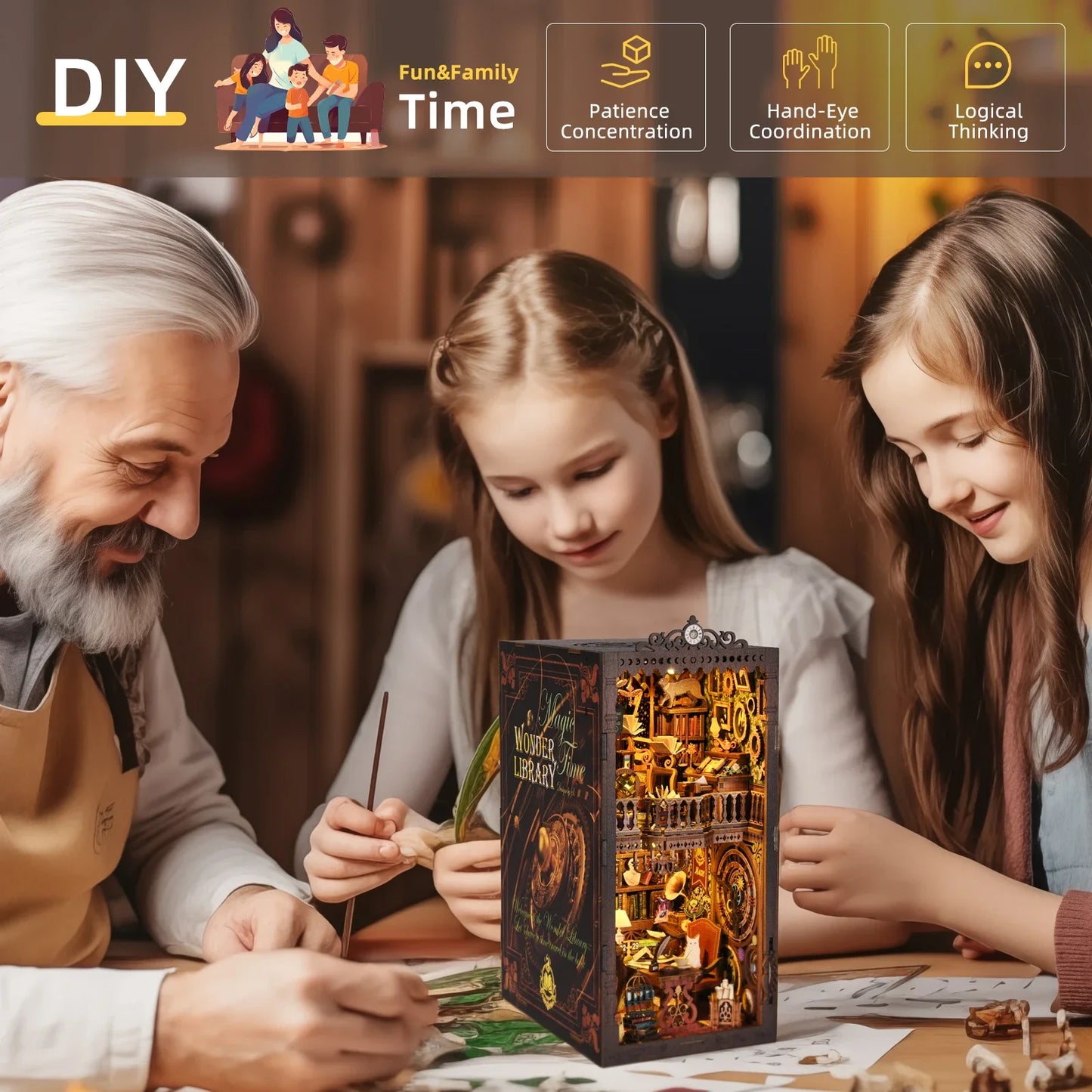 Wonder Library DIY Book Nook Kit - Book Nook Kit