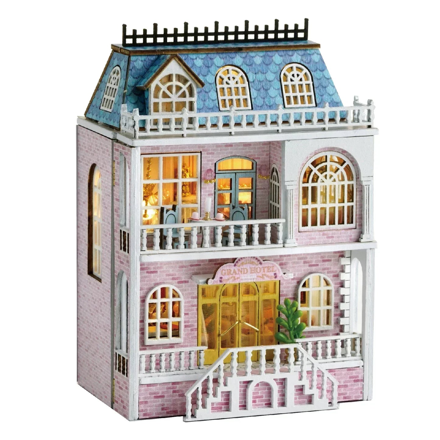 Kit de maison de poupée bricolage mignon mignbee mini villa