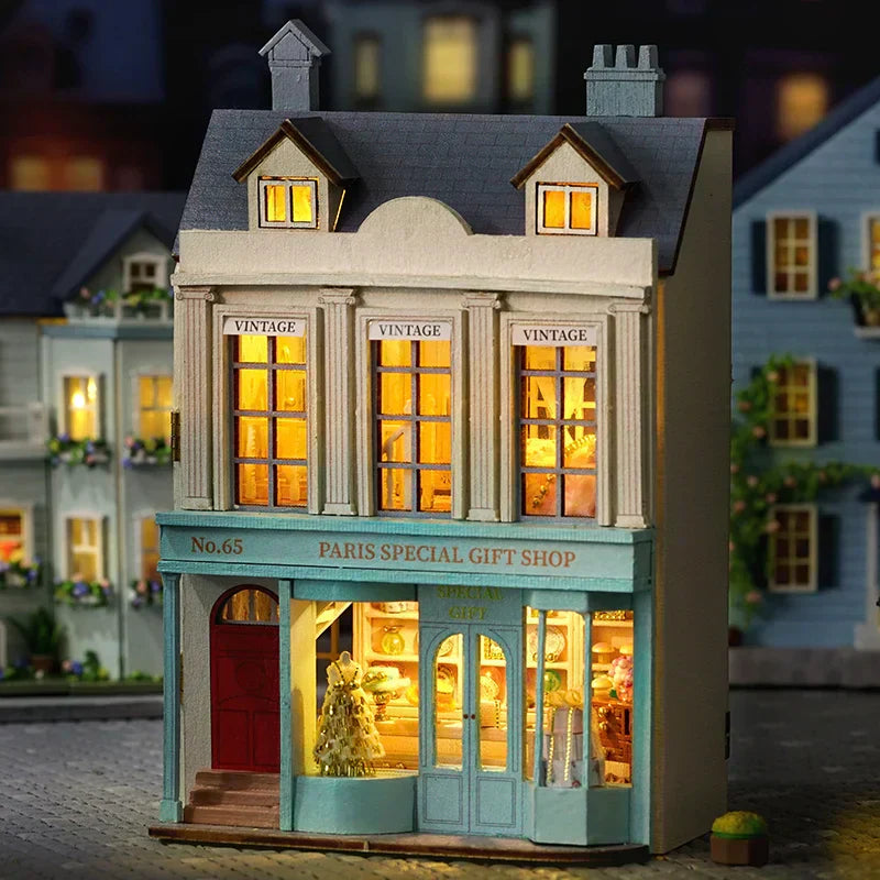 Kit de maison de poupée bricolage mignon mignbee mini villa